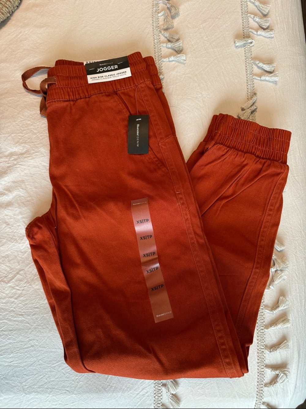 Burnt orange joggers